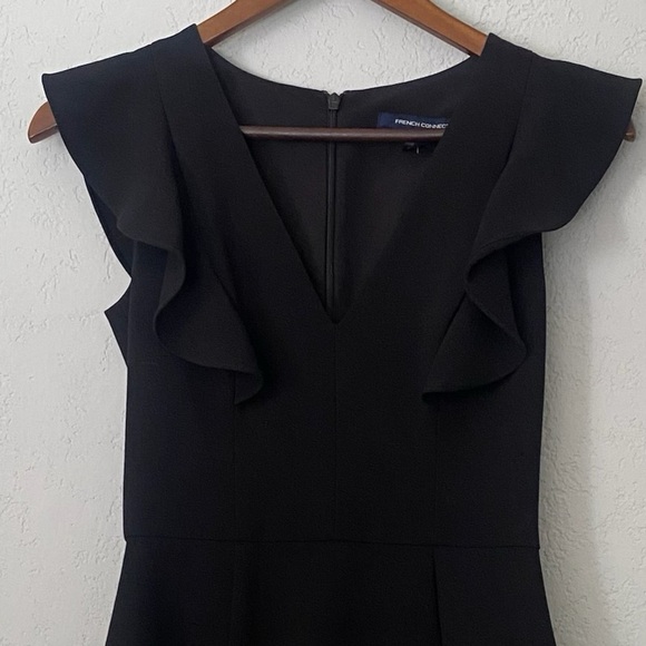 Women's French Connection Classy Black Cocktail Dress - Picture 3 of 9